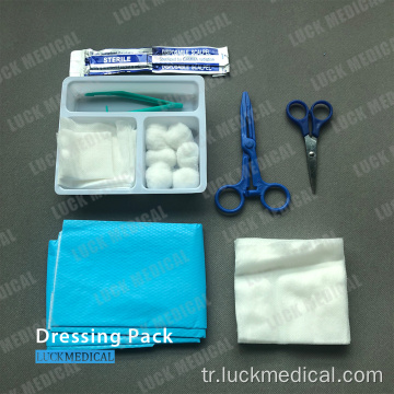 Tek kullanımlık tıbbi giyinme paketi steril